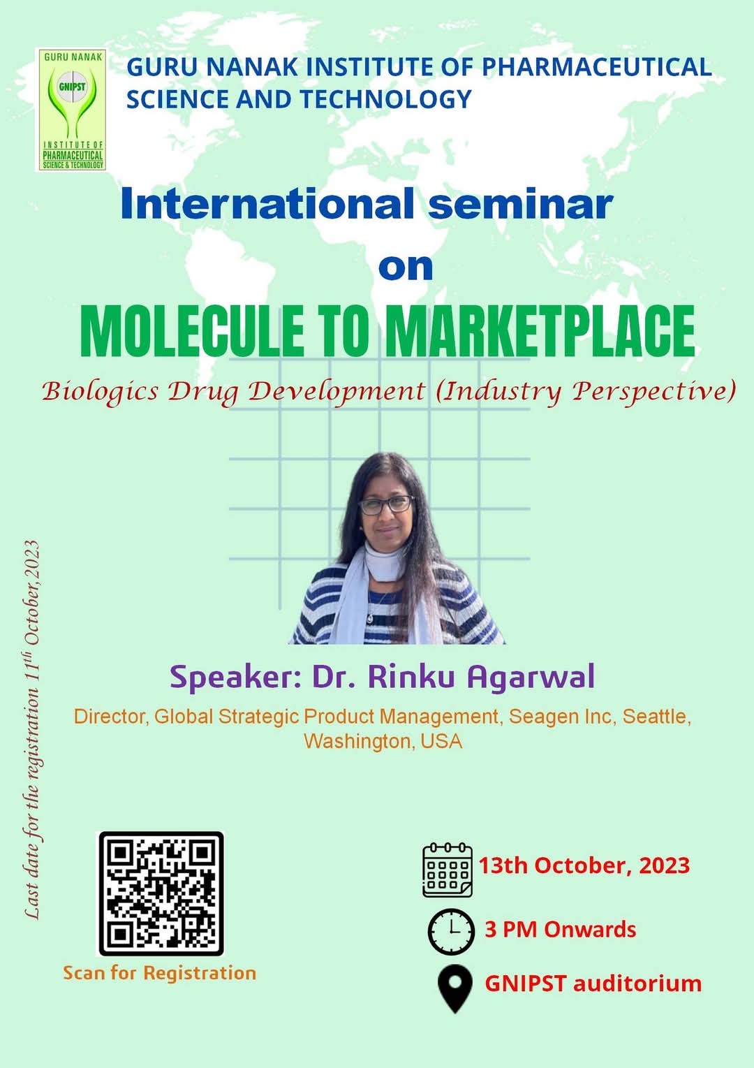 International seminar on "Molecule to Marketplace - Biologics Drug Development"